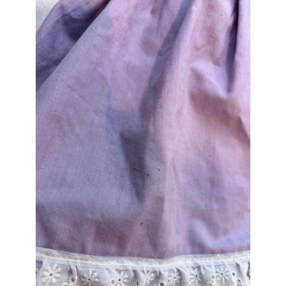 Traditional Handmade Vintage Soft Amish Doll Lavendar Dress Bonnet Purple - Picture 8 of 11